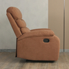 Brown Fabric Single Sofa Manual Reclining Chair for Living Room