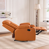 Luxury Leather Home Theater Watch Tv Reclining Chair Manual Control Recliner with Cup Holder