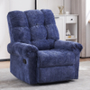 Modern Chenille Fabric Sofa Manual Recliner Chair Adjustable Relax Armchair
