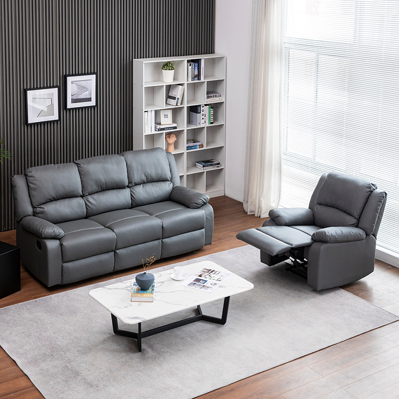 Hot Sale Modern Leather Living Room 1.2.3 Sofa Sets Motion Recliner Sofa