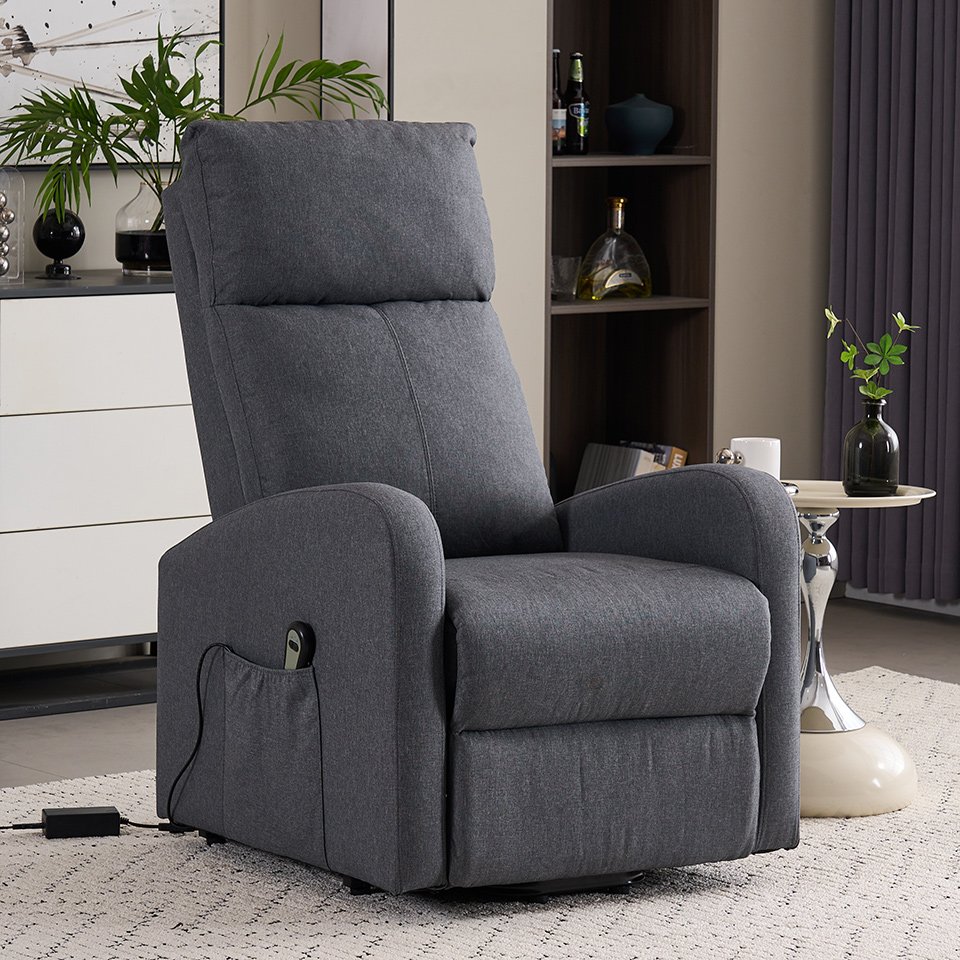 Modern Fabric Elderly Relax Power Lift Recliner Chair with Single Motor