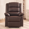 Modern Leather Brown Living Room Furniture Manual Recliner Chair