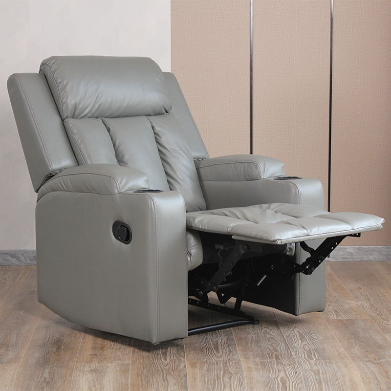 Manual 8 Point Vibration Massage Chair Living Room Sofa Recliner with Cup Holder
