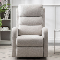 European Style Living Room Single Seater Watch Tv Chair Manual Recliner 