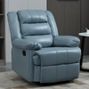 Modern Air Leather Blue Recliner Manual Adjustable Recliner Chair