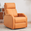 Modern Fabric Orange Single Manual Reclining Adjustable Sofa Chair Recliner