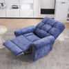 Modern Chenille Fabric Sofa Manual Recliner Chair Adjustable Relax Armchair