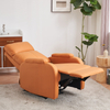 Modern Fabric Orange Single Manual Reclining Adjustable Sofa Chair Recliner