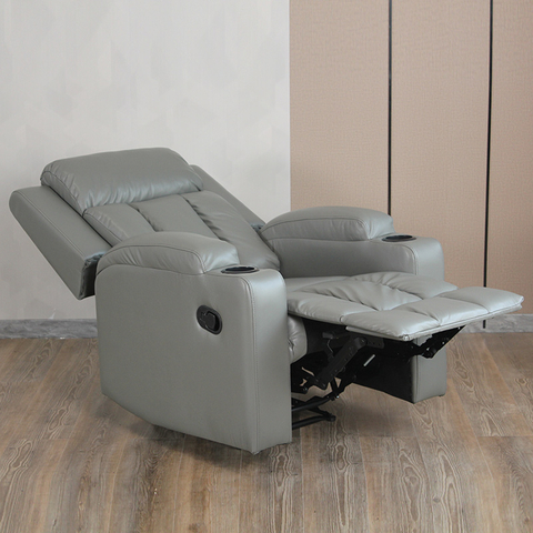Manual 8 Point Vibration Massage Chair Living Room Sofa Recliner with Cup Holder