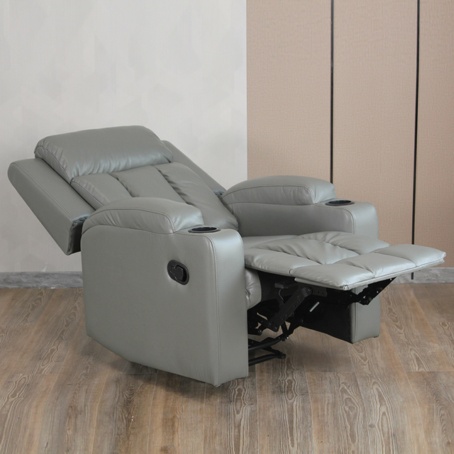 Manual 8 Point Vibration Massage Chair Living Room Sofa Recliner with Cup Holder