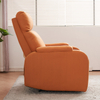 Modern Fabric Orange Single Manual Reclining Adjustable Sofa Chair Recliner