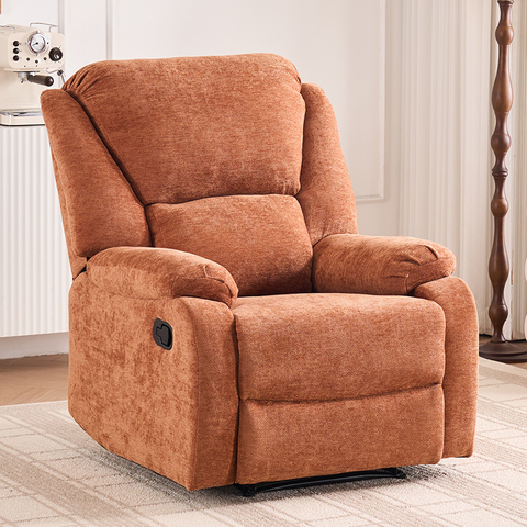 Modern Fabric Living Room Manual Recliner Chair With Reclining Function 
