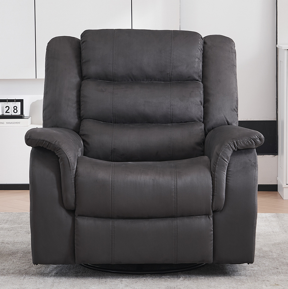 Hot Sale Oversized Manual Swivel Glider Rocker Recliner Chair with Reclining
