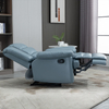 Modern Air Leather Blue Recliner Manual Adjustable Recliner Chair