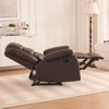 Modern Leather Brown Living Room Furniture Manual Recliner Chair