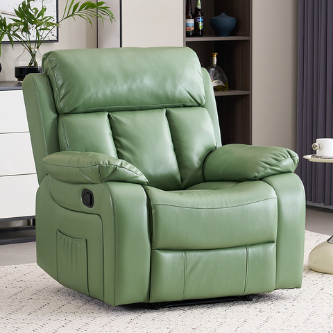  Oversized Luxury Air Leather Manual Reclining Recliner Chair for Lving Room And Bedroom