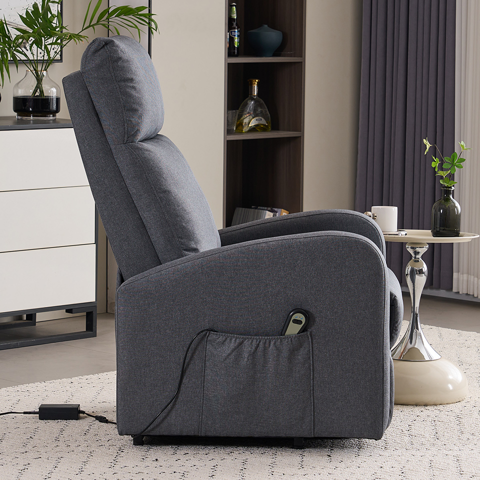 Modern Fabric Elderly Relax Power Lift Recliner Chair with Single Motor