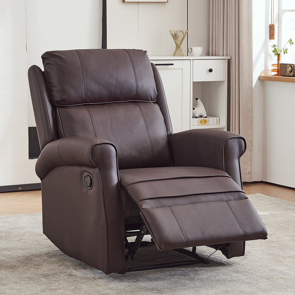 European Style Single Seater Sofa Living Room Relax Armchair Manual Recliner Chair