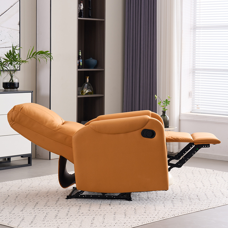 European Style Technology Fabric Manual Adjustable Reclining Recliner Chair