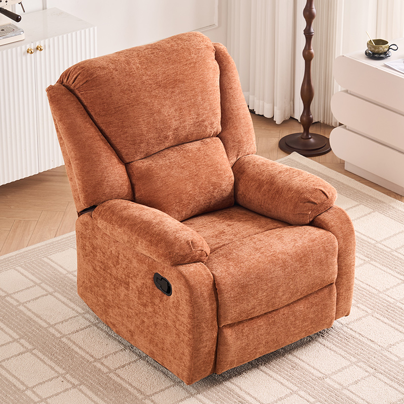 Modern Fabric Living Room Manual Recliner Chair With Reclining Function 
