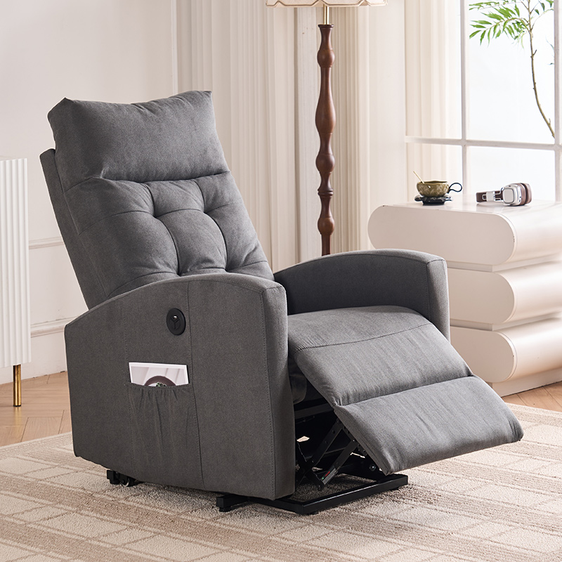 Modern Fabric Relax Armchair One Motor Power Electric Lift Chair with USB Charge