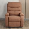 Brown Fabric Single Sofa Manual Reclining Chair for Living Room
