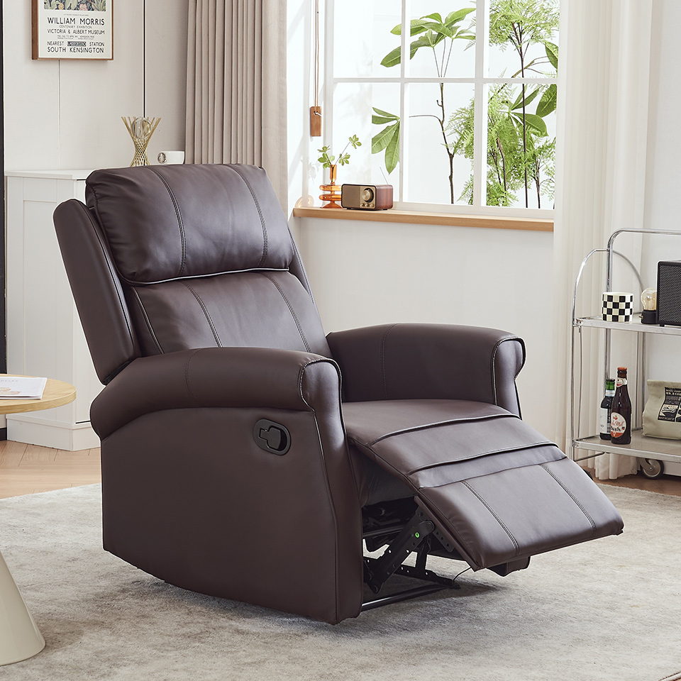 European Style Single Seater Sofa Living Room Relax Armchair Manual Recliner Chair