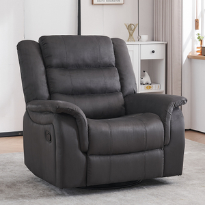 Hot Sale Oversized Manual Swivel Glider Rocker Recliner Chair with Reclining