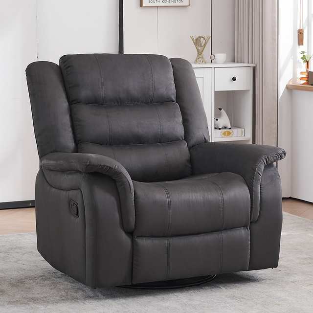 Hot Sale Oversized Manual Swivel Glider Rocker Recliner Chair with Reclining