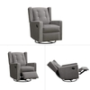 Modern Fabric Home Furniture Manual Swivel Glider Recliner Chair