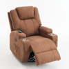 Modern Fabric Electric Power Chair Swivel Glider Rocking Reclining with Massage And Heating Function