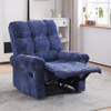 Modern Chenille Fabric Sofa Manual Recliner Chair Adjustable Relax Armchair