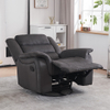 Hot Sale Oversized Manual Swivel Glider Rocker Recliner Chair with Reclining