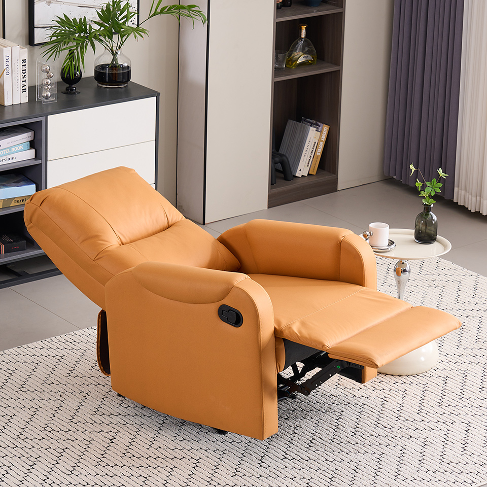 European Style Technology Fabric Manual Adjustable Reclining Recliner Chair